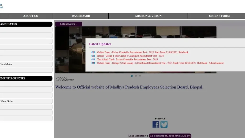 MP Police Constable Recruitment